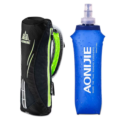 E908 Running Hand-Held Water Bottle Kettle Holder Wrist Storage Bag Hydration Pack Hydra Fuel Soft Flask Marathon Race