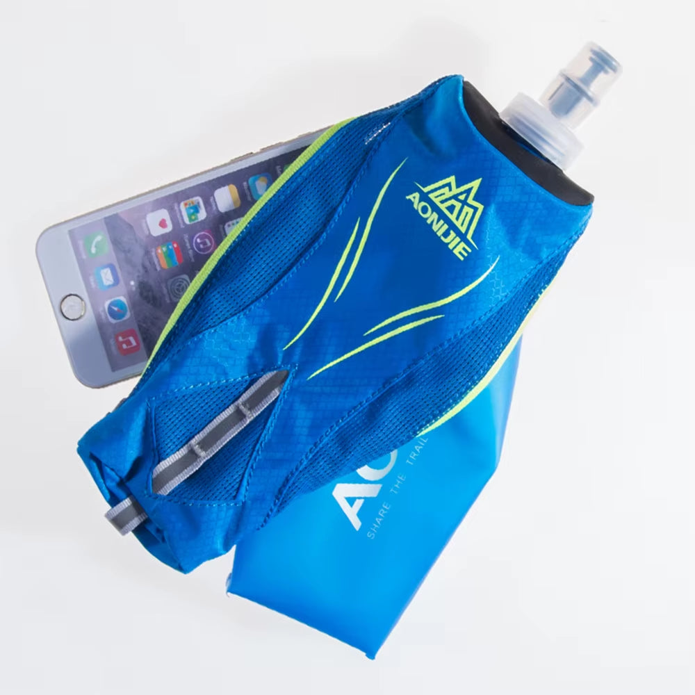 E908 Running Hand-Held Water Bottle Kettle Holder Wrist Storage Bag Hydration Pack Hydra Fuel Soft Flask Marathon Race