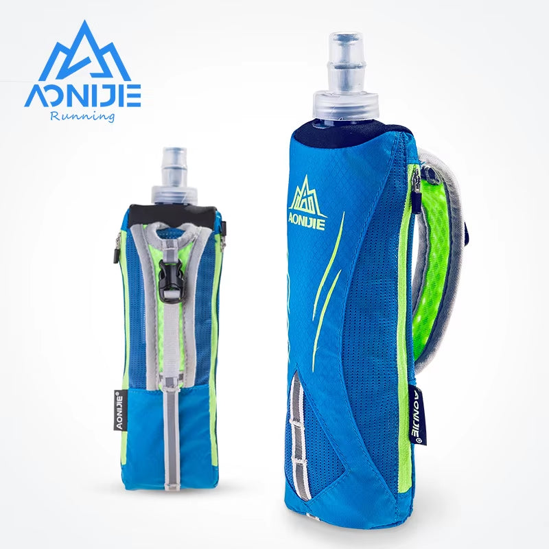 E908 Running Hand-Held Water Bottle Kettle Holder Wrist Storage Bag Hydration Pack Hydra Fuel Soft Flask Marathon Race