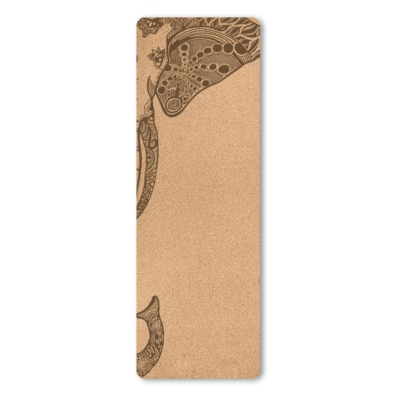 Eco-Friendly Non-Slip Cork Yoga Mat - 183x56x0.5cm TPE Fitness Pad for Enhanced Comfort and Stability